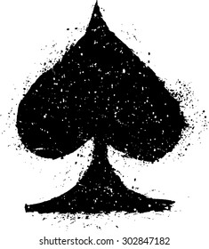 Abstract playing cards symbol - Spade