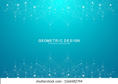 Abstract plexus background with connecting dots and lines. Wave flow. Plexus geometric effect Big data with compounds. Lines plexus, minimal array. Digital data visualization. Vector illustration.