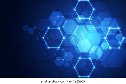 Abstrakte Plexusverbindungen Hintergrund mit Technologiekonzept, Vektorgrafik