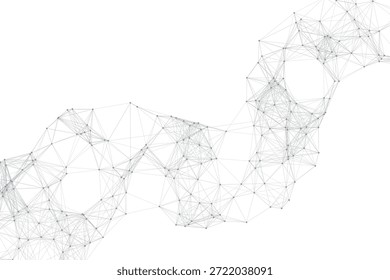 Fondo geométrico Abstractas de la malla del plexo. Puntos conectados por líneas. Fondo abstracto de la Tecnología. Fondo de malla minimalista. Abstractas forma poligonal.
