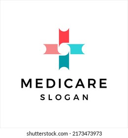 Abstract plus logo design vector illustration. Medicine cross creative sign. medical vector icon