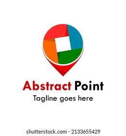 Abstract point logo template illustration