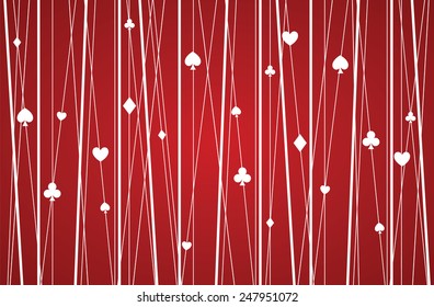 Patrón de póquer abstracto rojo