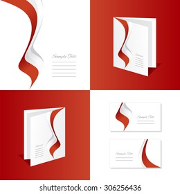 Abstract Poland brochure leaflet folder cover business card