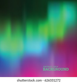 Abstract polar light colors background, vector illustration