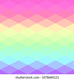 Abstract poligonal hologram background. Geometry triangle, mosaic illustration with gradient holographic colors.