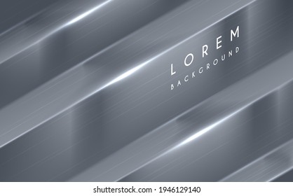 Abstract polished metallic background with light effect