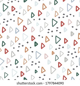 Abstract polka dot background. Cute seamless pattern. Great for fabric, textile, apparel. Vector illustration. 
