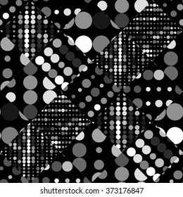 Abstract polka dot background pattern. Spotted line vector illustration