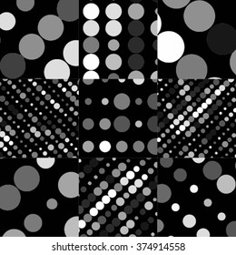 Abstract polka dot background pattern. Spotted line vector illustration