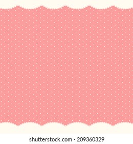 Abstract Polka Dot Background, Vector Illustration