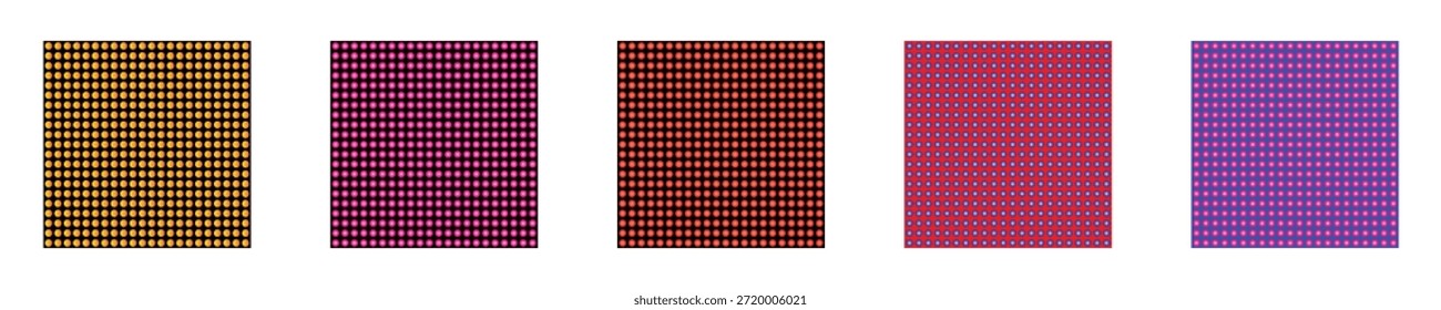 Fondos Abstractas de lunares y Ilustración vectorial moderna del sistema del patrón de la polca.