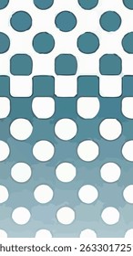 Abstract polka dot design with soft green colors and various circle shapes