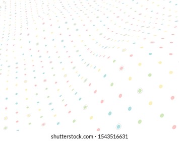 Abstract polka dot flyer mesh colorful minimal dedisn of decoration background. Use for poster, artwork, template design. illustration vector eps10