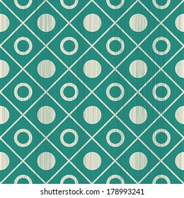 abstract polka dot geometric seamless pattern with a fabric effect texture