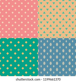 Abstract Polka Dot pastel Good to destroy the fabric. Gift Wrap Seamless pattern background 
