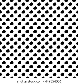 Abstract polka dot pattern with hand drawn dots. Cute vector black and white polka dot pattern. Seamless monochrome doodle polka dot pattern for textile, wallpapers, wrapping paper, cards and web.