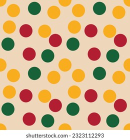 abstract polka dot pattern on yellow background. christmas background. minimal style.