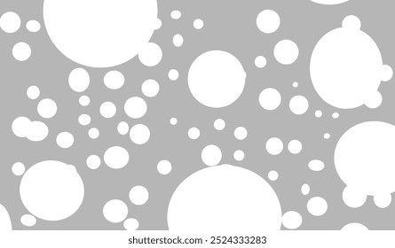 O padrão abstrato de pontos de polka definido em cinza é adequado como um fundo. Vetor de ilustração