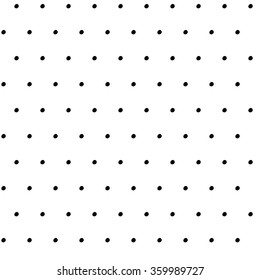 Abstract polka dot pattern with trendy dots. Cute vector black and white polka dot pattern. Seamless monochrome polka dot pattern for fabric, wallpapers, wrapping paper, cards and web backgrounds.