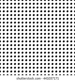 Abstract polka dot pattern with trendy dots. Cute vector black and white polka dot pattern. Seamless monochrome polka dot pattern for fabric, wallpapers, wrapping paper, cards and web backgrounds.