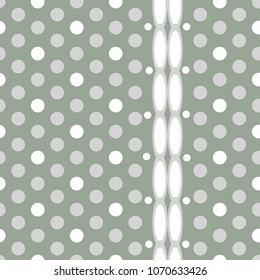 Abstract polka dot vector seamless pattern