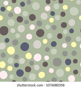 Abstract polka dot vector seamless background
