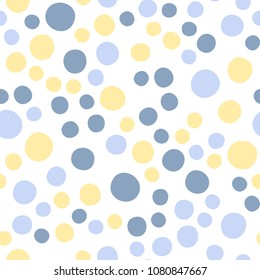 Abstract polka dot vector seamless background
