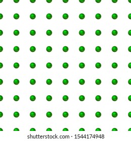 Abstract polka dots background. White seamless pattern with green gradient circles. Template design for invitation, poster, card, flyer, banner. 