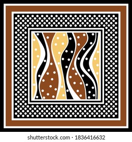 Abstract polka dots  background.Vector patch for print,fabric,scarf design.