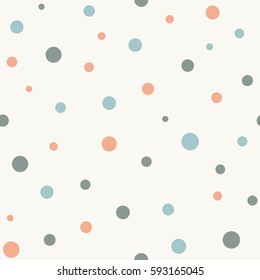 Abstract  polka dots pattern.Seamless abstract pattern of circles of different colors