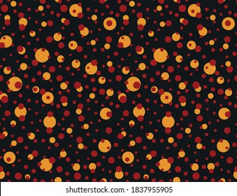 Resumen de puntos de Polka Patrón vectorial repetitivo Fondo aislado