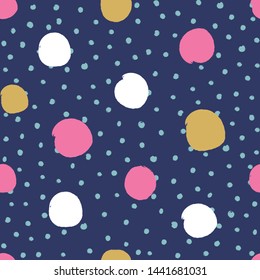 Abstract Polka Dots Seamless Pattern