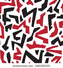 Abstract poly shapes seamless pattern. Vector illustration flat design background. 