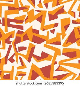 Abstract poly shapes seamless pattern. Vector illustration flat design background. 