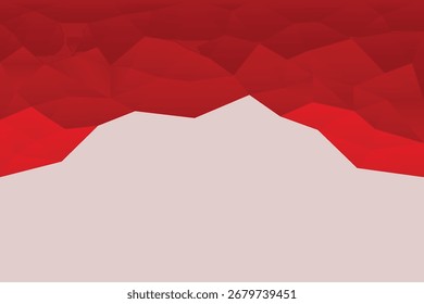 Abstract polygon backgound red gradient geometric pattern vector template monochrome illustration wallpaper backdrop web banner poster
