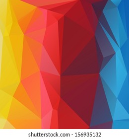 Abstract Polygon background 3d colorful vector illustration