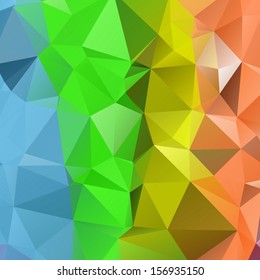 Abstract Polygon background 3d colorful vector illustration