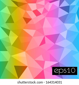 Abstract Polygon background 3d colorful vector illustration