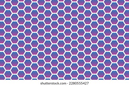 Fondo de polígono abstracto, gradiente negro, azul y rosa con patrón de polígono de borde blanco aislado, ilustración de arte vectorial
