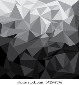Abstract polygon background. Black with Grey and colorful background.