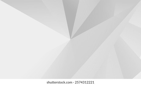 Abstract polygon background. Black white gray dark of geometric pattern shape background. Gradient shadow grain grungy design template for presentation.