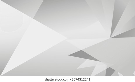 Abstract polygon background. Black white gray dark of geometric pattern shape background. Gradient shadow grain grungy design template for presentation.
