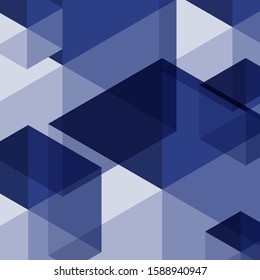 Abstract polygon background in blue shade.