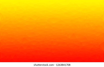 Abstract polygon background with colors of sun. Pattern composed of triangles.