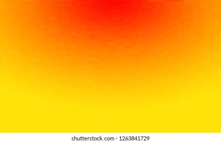 Abstract polygon background with colors of sun. Pattern composed of triangles.