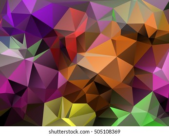 Abstract Polygon background consisting of triangles