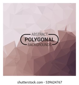 Abstract Polygon background. Low Poly Creative application background template. Creative Business Design Templates