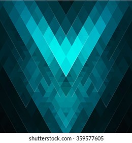 Abstract polygon background in modern style.