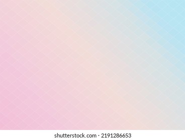 Resumen de fondo de polígono arcoiris color gradiente pastel con textura de malla de alambre